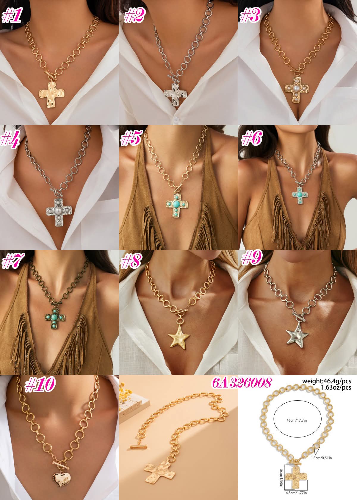 Chunky necklaces (early May)
