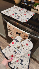 Christmas kitchen sets (drying mat, towel & oven mitt set)