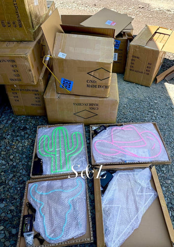 Neon signs (cactus, bolt, bullskull ect) early December arrival