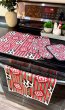 Christmas kitchen sets (drying mat, towel & oven mitt set)