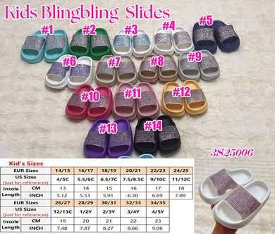 Glitter slides kids (END MAY)