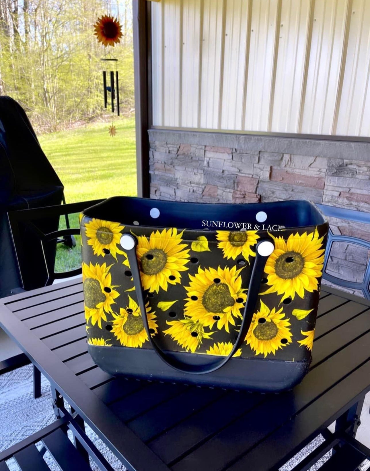 Medium size EVA sunflower beach bag