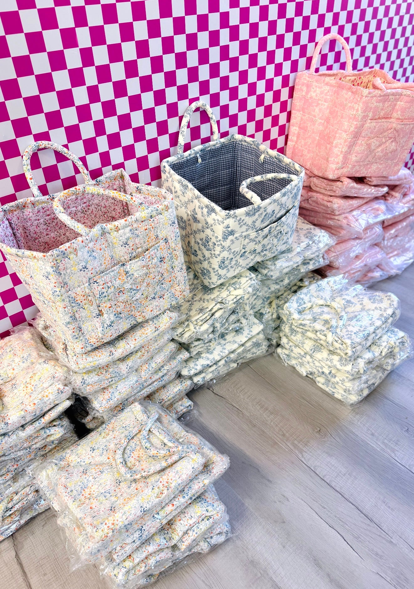 Quilted storage bags
