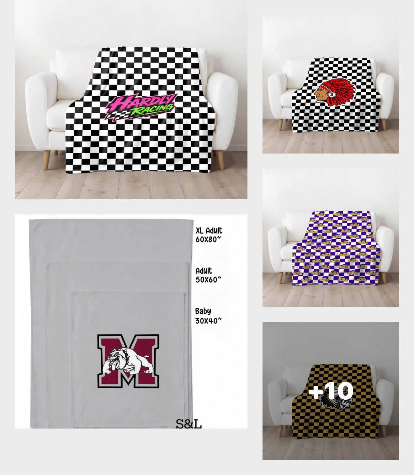 Custom Game Day Logo Blankets (end September)