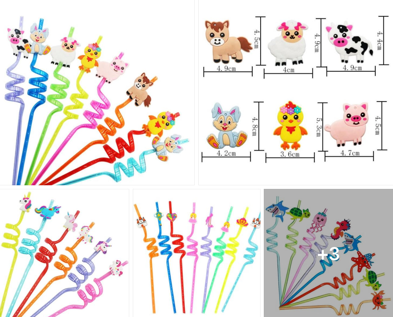 Twisty Kids Straws *sent randomly* pack of 8