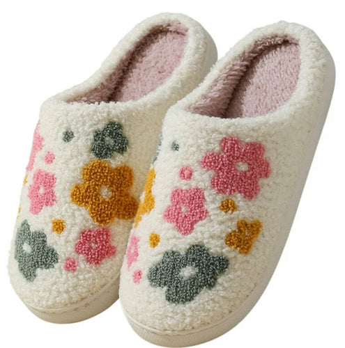 Floral slippers
