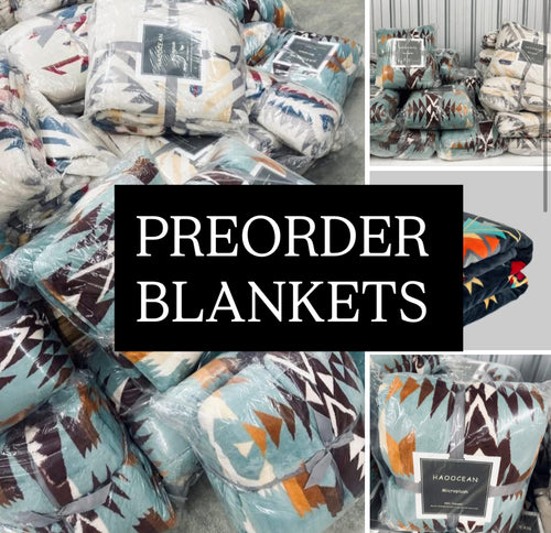 (Preorder blanket end of Dec) Large Aztec blankets (if shipping calculates wrong we will reach out before shipping)