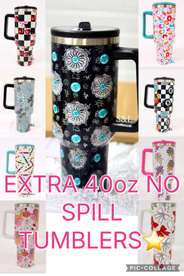 40oz no spill tumblers