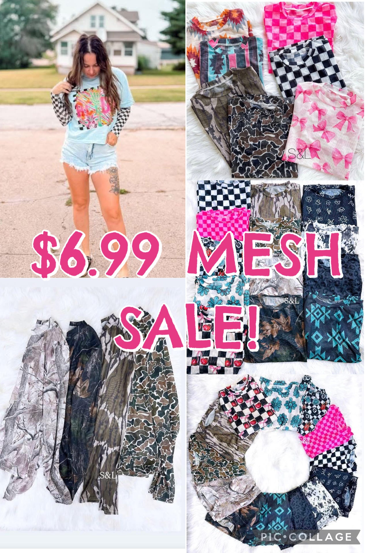 Sent at random mesh tops