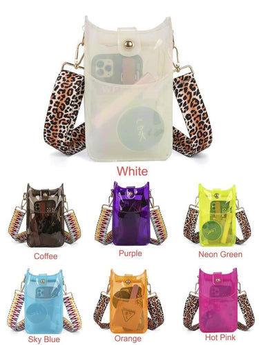 Candy Color PVC Transparent Crossbody Bags (preorder will arrive mid July)